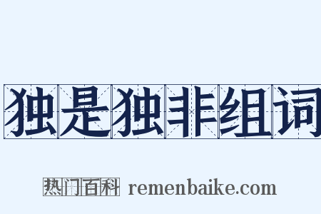 独是独非组词是什么意思的图片